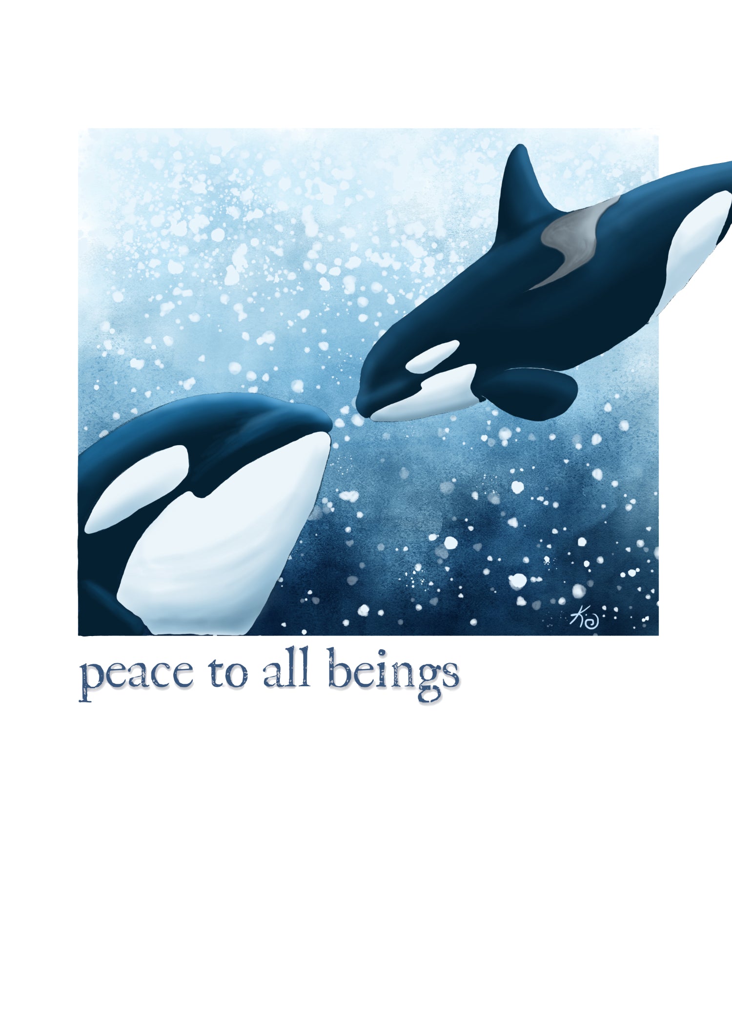 Peace to All Beings Holiday Card